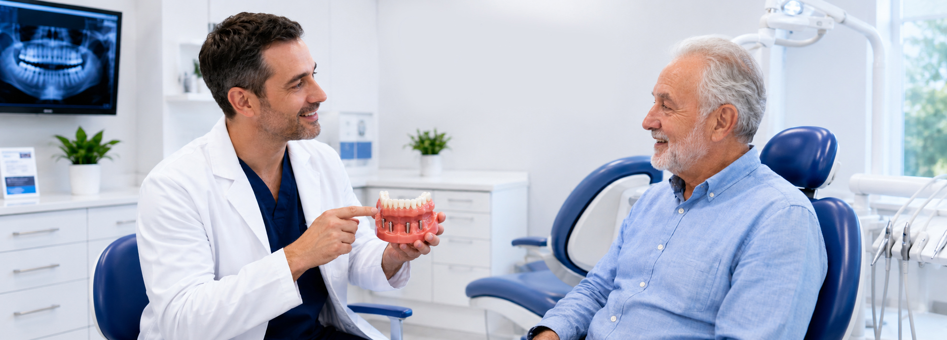 Dental implant banner