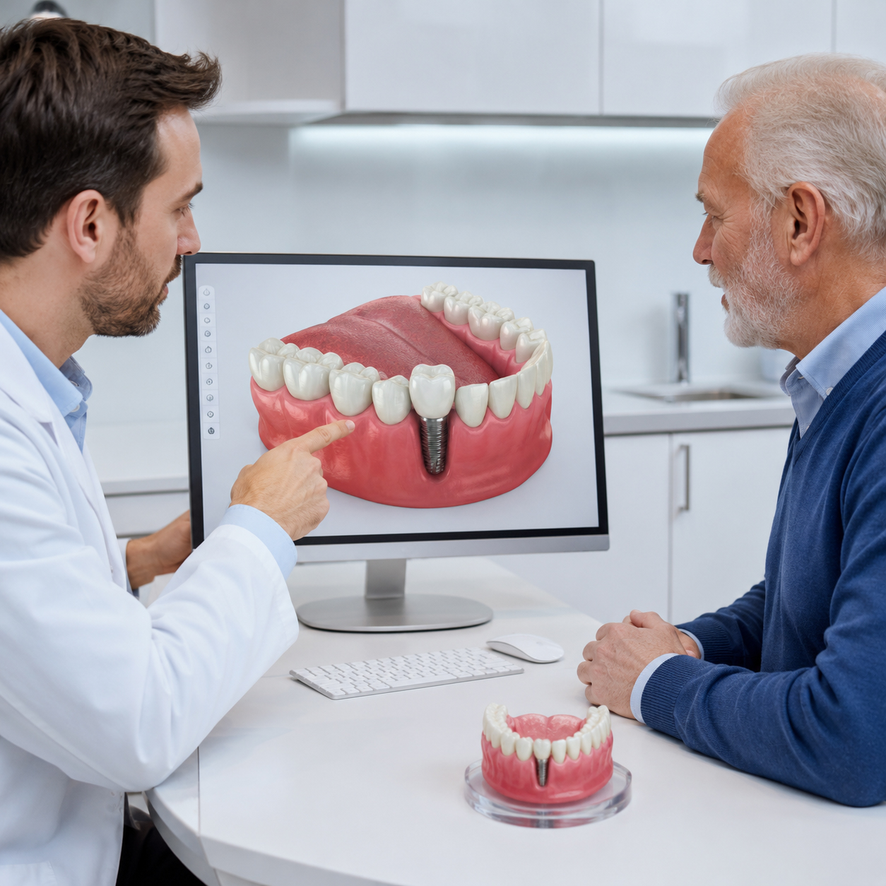 Dental consultation and scan